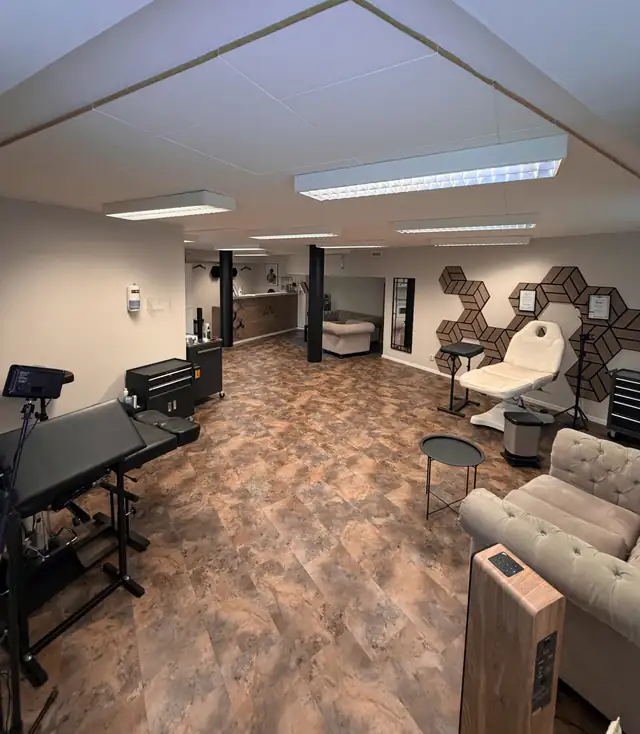 The tattoo room at Ghost Ink
