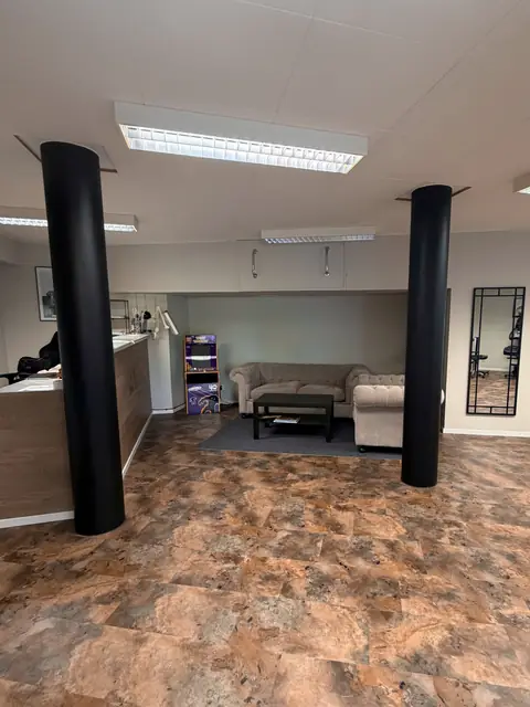 The waiting area at Ghost Ink